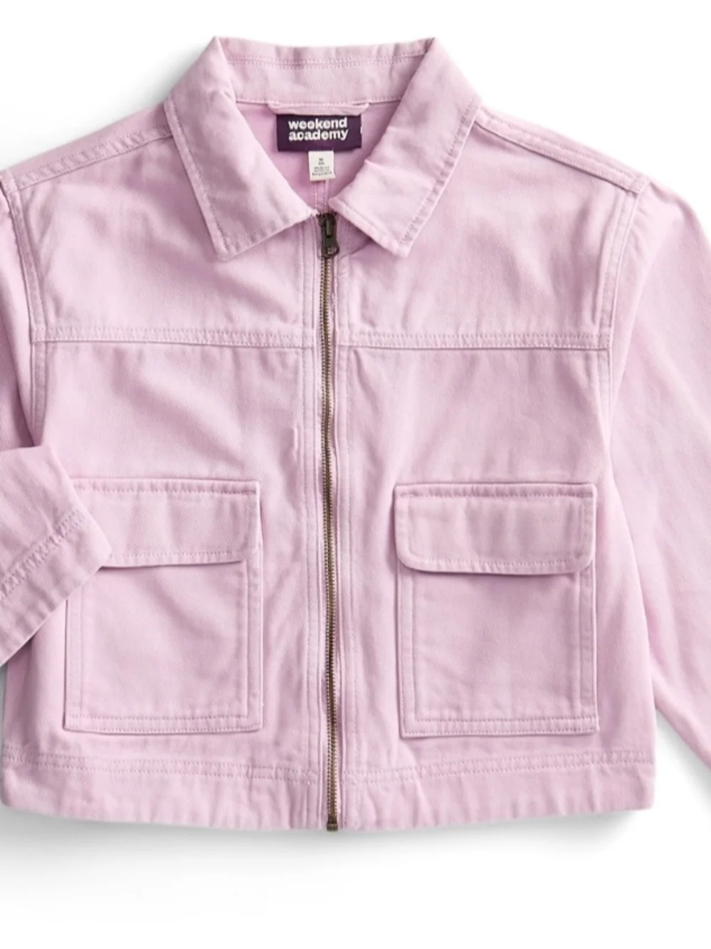 Denim Pink Girls Zip-Up Jacket - XXL 18 NWT